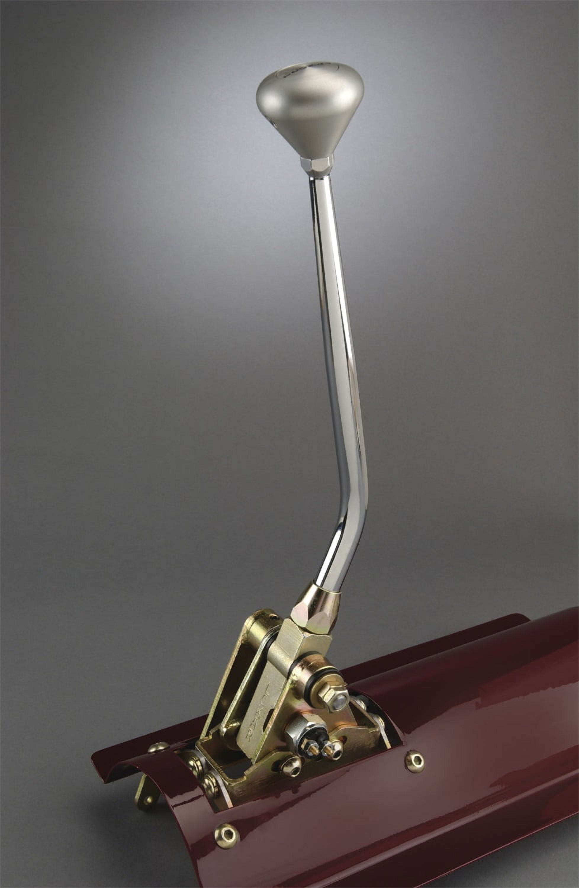 Lokar 8-Inch Floor Mount Shifter For AOD Transmission - With Mushroom Shaped Knob (Part # FMS6AODEM)