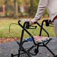 thumbnail image 4 of HELLHERO The American Flag Walker Seat Cover Rollator Seat Back Cover and Daisies lilies for Seniors Men Women Easy to Clean Easy to Use for Easy to Install, 4 of 7