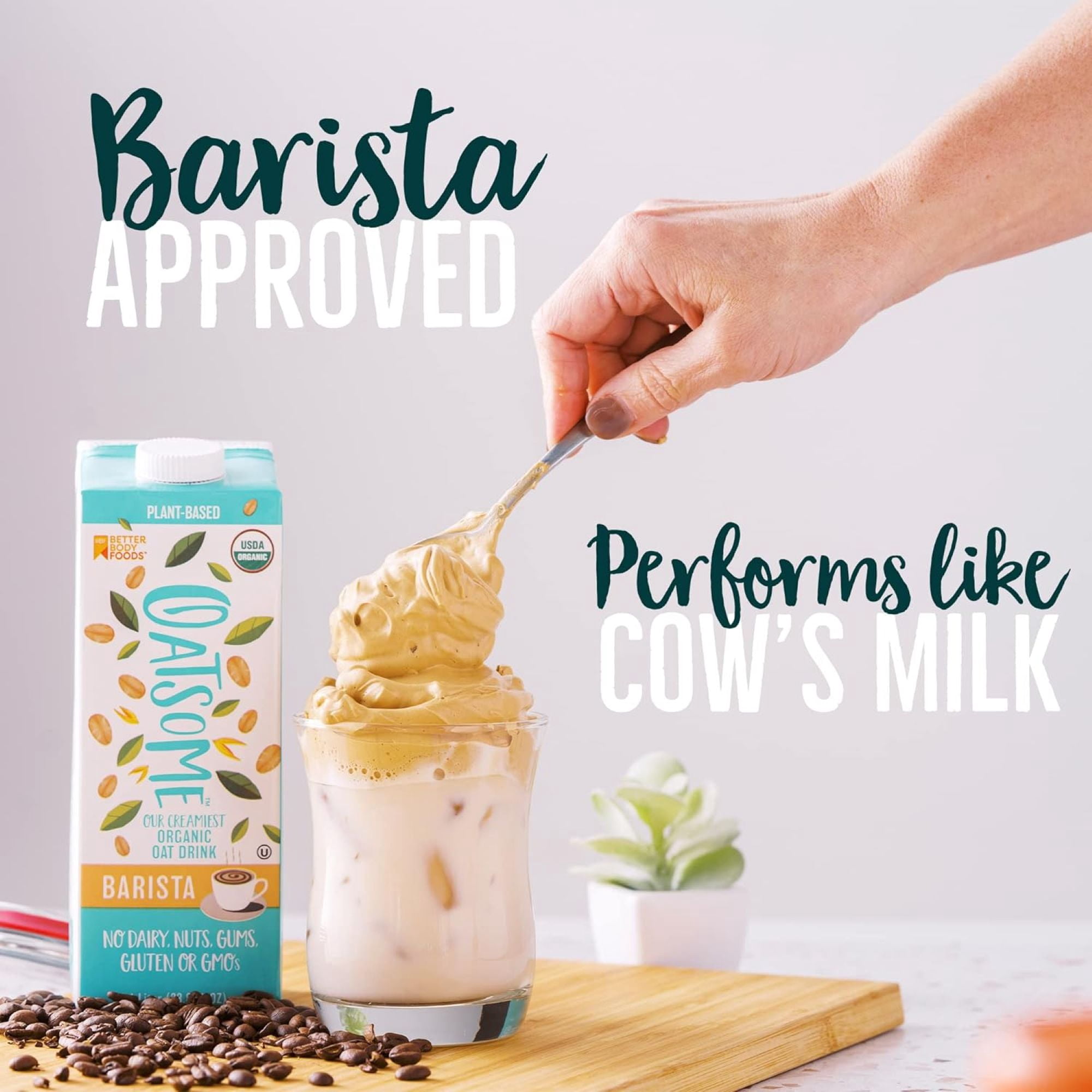 Oatsome Organic Oat Milk Barista, 33.8 fl oz, 6 pack