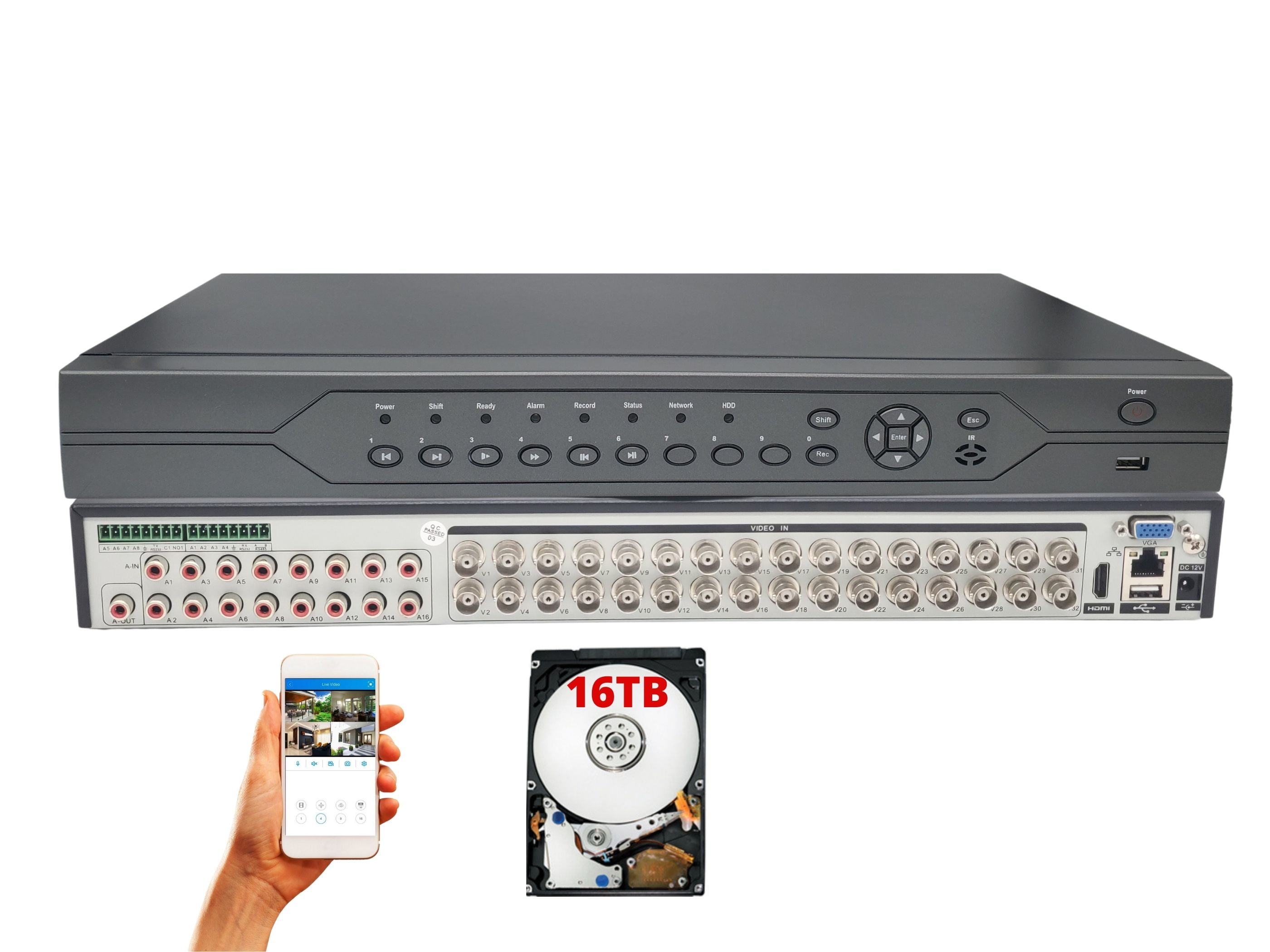 Channel Vision Network Video Recorder 1000GB 4-Channel NVR-04N-1000 NVR 