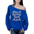 thumbnail image 1 of Awkward Styles Women's Stay At Home Dog Mom Graphic Off Shoulder Tops Oversized Sweatshirt For Dog Lovers, 1 of 4