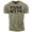 T-Shirt Military Green, variant on Gymish Gym Therapy V2 Workout T-Shirt for Men, Funny Fitness Gym Shirt, Weightlifting Tee, Deadlift Shirt, Warm Grey with Sleeve Logo, Small