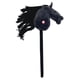 thumbnail image 1 of Caballo de palo para Halloween, juego de simulación, divertido, hecho a mano, juguete para montar. negro A, 1 of 9