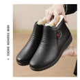 thumbnail image 6 of Tejiojio Shoes for Womens,Fashion Fall Cotton Shoes Plus Velvet Warm Flat Old Man Leather Shoes, 6 of 9
