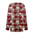 thumbnail image 5 of Womens Valentine Tops Henley Long Sleeve V Neck Cute Top Spring Plus Size Tshirts Heart Print Button Blouses, 5 of 5