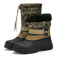 thumbnail image 3 of Men's Waterproof Hiking Winter Snow Boots Insulated Fur Liner Lightweight Outdoor Tall Boots, 3 of 7