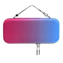 Portable Game Console Carrying Case - Shockproof Waterproof Eva Travel Storage Bag With Handle, Multiple Compartments For Console, Cover, Charging Cable, Earbuds, Elastic Straps &