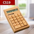 thumbnail image 4 of Calculadora Omio hecha a mano con energía solar de bambú natural, 4 of 4