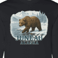 thumbnail image 4 of Inktastic Juneau Alaska Bear Scenic Wilderness Long Sleeve T-Shirt, 4 of 5