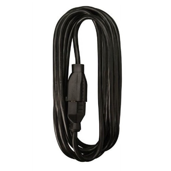 Woods 5601 16/3 25-Foot SJTW Indoor Extension Cord, Perfect for Home or Office, Black