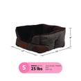 thumbnail image 3 of Vibrant Life Small Cozy Cuddler-Style Dog & Cat Bed, Bed with High Walls, Brown, 3 of 7