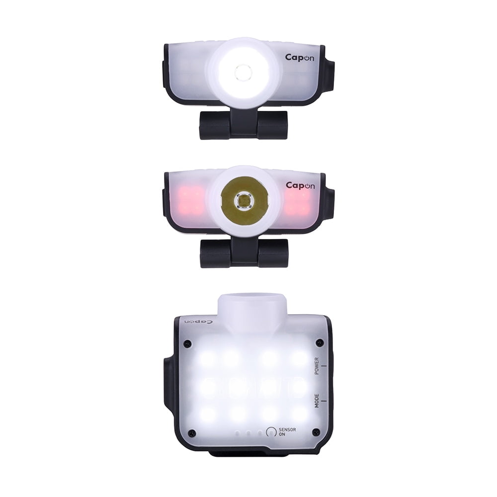 Claymore Capon 80C (Black) - LED Rechargeable Clip-On Cap Headlamp, Lightweight Hat Light for Camping, Running, Emergency & Industrial Use, Waterproof, Hands-Free Sensor, 45 Hours Battery Life.