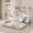 Twin over Twin with Trundle((White), variant on Uiowio Triple Bunk Bed Twin over Twin with Trundle,Triple Twin Bunk Bed with Ladder & Guardrail,Metal Convertible Triple Bunk Bed Frame for Teen & Adult,Bedroom,Dorm,Black(Mattress not included)