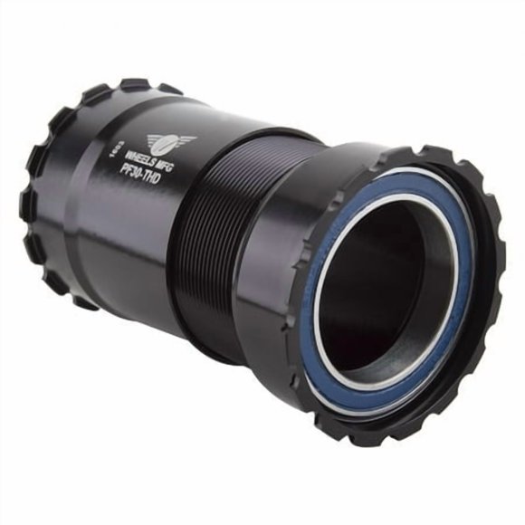 Wheels Manufacturing Pressfit 30 Pédalier Fileté Ensemble Alliage Noir Vélo Pack Accessoires