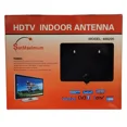 thumbnail image 7 of Digital Indoor HDTV Antenna Flat Black w/ 3FT RG6 Coaxial Cable – 45 Mile VHF/UHF TV Signal Receiver, F-Type Extension Cord for Cable TV, Satellite, OTA Broadcast, 1080p Ready Plug & Play Setup, 7 of 7