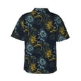 thumbnail image 3 of Fotbe Sunflowers Hawaiian Shirt for Men Unisex Summer Beach Casual Short Sleeve Cotton Linen Button Down Shirts-Large, 3 of 9
