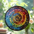 thumbnail image 2 of Hanging Stained Glass for Windows Rainbow Spiral Mosaic, Mother’s Day Keepsake, Valentine’s Day Decor, Festival Gift Ornament, Christmas Ornament Gift, Keepsake 2025, 2 of 6