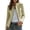 Khaki, variant on Maqroz Napoleon Jacket for Womens Stand Collar Long Sleeve Double Breasted Outerwear Gold Decor Buttons Tailored Structured Dressy Jacket for Evening Occasions