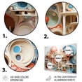 thumbnail image 3 of Designart "Dreamy Diorama in Pastel" Abstract Collages Metal Wall Art, 3 of 5