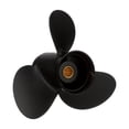thumbnail image 5 of Quicksilver Black Diamond 3-Blade Aluminum Propeller, 10" Diameter x 13" Pitch, Right Hand Rotation, 5 of 7
