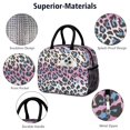 thumbnail image 4 of Womens Pink and Blue Of Leopard Print Lunch Box for Work,Insulated Lunch Bag for Women,Loncheras Para Mujer,Leakproof Adult Lunch Bag for Work,Beach,Travel,Picnic,Camping, 4 of 7