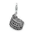 thumbnail image 3 of Sterling Silver Roman Colosseum Charm Pendant for Women, Italy Landmark Travel Jewelry, Cultural Heritage Souvenir, Historic European Style, 3 of 7