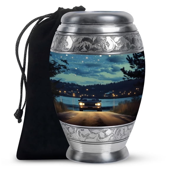 KARYLIZ Race Car Urns For Human Ashes - Cremation Urns For Human Ashes Adult Female - Classical Car Large Urn For Human Ashes Adult Male - Funeral Urn For Adult Ashes Women (Size 10inch)