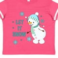 thumbnail image 4 of Inktastic Let It Snow Snowman Boys or Girls Toddler T-Shirt, 4 of 5