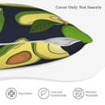 thumbnail image 5 of Bingfone Fresh Avocado Linen Throw Pillow Covers Cushion Case Pocket Button Vintage Farmhouse Pillowcase for Sofa Couch Bed 16"x16", 5 of 9