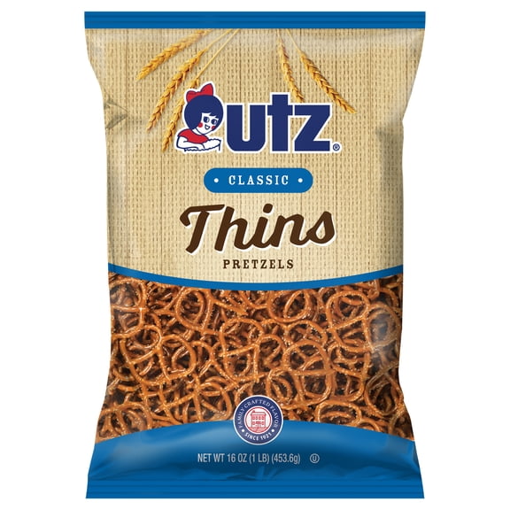 Utz, Extra Thins Pretzels, 16 oz Party Size Bag