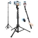 thumbnail image 1 of Nineigh Trípode de 71 pulgadas para iPhone, trípode para teléfono selfie Stick con control remoto, trípode para teléfono celular y trípode de viaje alto para grabar vídeos, selfies, fotos, compatible, 1 of 5