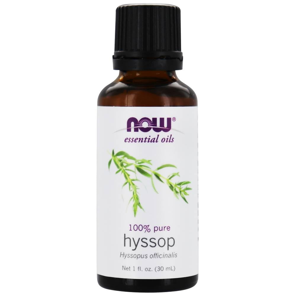 NOW Foods - 100% Pure Essential Oil Hyssop - 1 oz