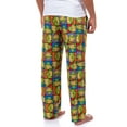 thumbnail image 5 of Teenage Mutant Ninja Turtles Pajama Pants Men's Character Grid Loungewear Sleep Bottoms, 5 of 7