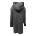 thumbnail image 5 of BangWanChi Women's Colored Long-Sleeved Hooded Outwear Jacket with Pockets Winter Jackets, 5 of 6