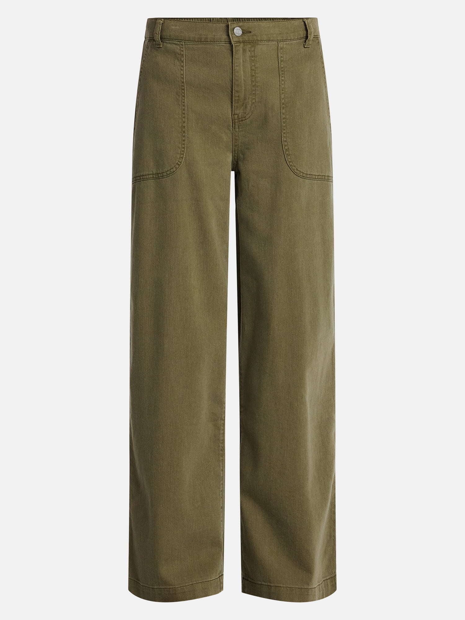 Time and Tru Women's High Rise Draped Utility Jeans, 30" Inseam, Sizes XS-XXXL