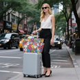 thumbnail image 6 of FORMRS Tote Bag for Women Quilted Large Capacity Travel Work Carry On Shoulder Handbag, Whimsical Floral, 6 of 7