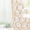 thumbnail image 6 of Balsa Circle 2 Gold Metal 28" Crystal Beaded Metal Trumpet Vases Centerpieces Party Events Decorations Supplies, 6 of 8