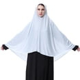 thumbnail image 2 of Colección Musulmana Hijab Khimar Pañuelo para Mujeres, Banderas de Estilo Largo en 12 Colores, Poliéster Suave para el Uso Diario Modesto, 2 of 9