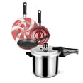 thumbnail image 1 of Combo de Olla express con 3 pack de Sartenes Ekco Caramelo, 1 of 12
