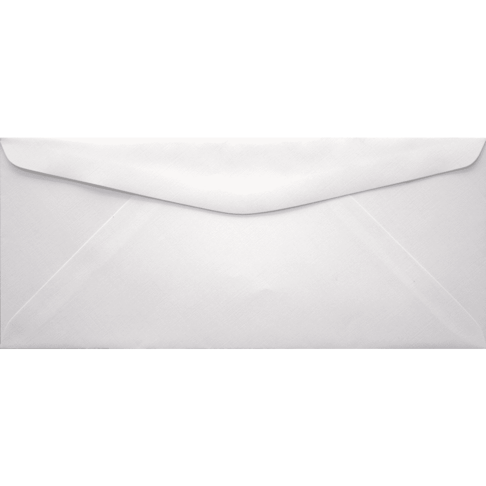LUXPaper #9 Regular Envelopes, 3 7/8 x 8 7/8, White Linen, 500/Pack