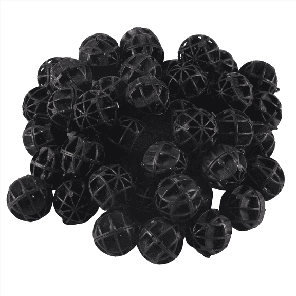 New Arrivals 50 Pcs 18mm Diameter Black Bio Balls for Aquarium Pond Filter