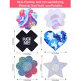 thumbnail image 4 of Glitters Nipple Cover Pasties Disposable Nipple Covers No Show Satin Breast Stickers Self Adhesive Pasties for Women, 4 of 14