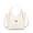 off-white, variant on Genuine Cowhide Women Bucket Bag, Elephant Grey Pebbled Leather Handbag Crossbody Bag