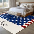 thumbnail image 5 of 4th of Washable Area Rug 5 x 8 ft July Patriotic Independence Day Star Red Stripe, Soft Non Slip Rugs Stain Repellent Indoor Felt Carpet for Living Dining Room Bedroom Home Office, 5 of 9