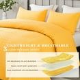 thumbnail image 4 of Exclusivo Mezcla 2-Piece Twin Size Quilt Set with 1 Pillow Sham, Basket Quilted Bedspread/Coverlet/Bed Cover(68"x 88", Yellow) -Soft, Lightweight and Reversible, 4 of 7