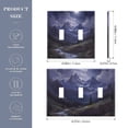 thumbnail image 2 of Yayeee Toggle Light Switch Wall Plate 2-Gang 4.56"x4.48" Decorative Outlet Cover, Moonlight Mountain, 2 of 7