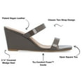 thumbnail image 2 of Journee Collection Womens Clover Tru Comfort Foam Low Heel Wedge Sandals, 2 of 6