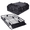 Black with roof pack package, variant on Kicctian 51" x 36" x 5" Universal Roof Rack Cargo Basket, Steel Rooftop Luggage Carrier, 220 lbs Capacity, Ideal for SUVs, Trucks, Cars, Single Frame