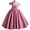 Light pink, variant on Girls Elegant Formal Gown with Floral Applique Floor Length Princess Dress for Weddings Parties Pageants