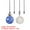 Light Blue/White, variant on Uxcell Ceiling Fan Pull Chain, Crystal Ball/Baseball Pull Chain Extension Fan Pulls Extender Set Ornament Pendant Pink/White